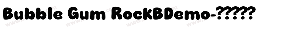 Bubble Gum RockBDemo字体转换